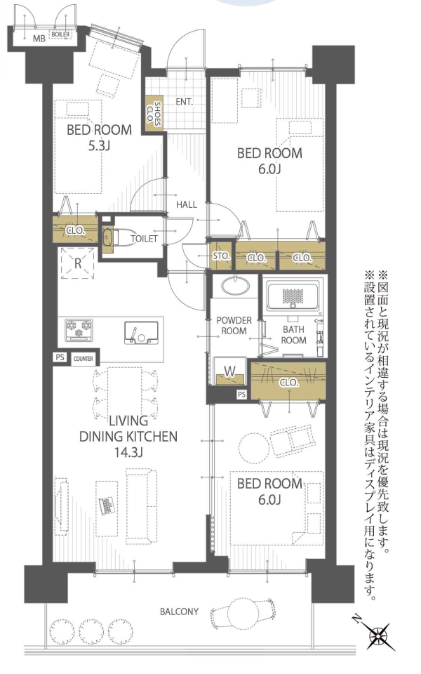稲毛駅　アクアフォレスタ・ルネ稲毛フォレスタ棟 - 画像 (2)